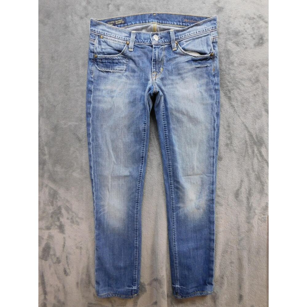 Citizens Of Humanity Jeans Womens 27 Blue Ava Low Waist Straight Light Wash